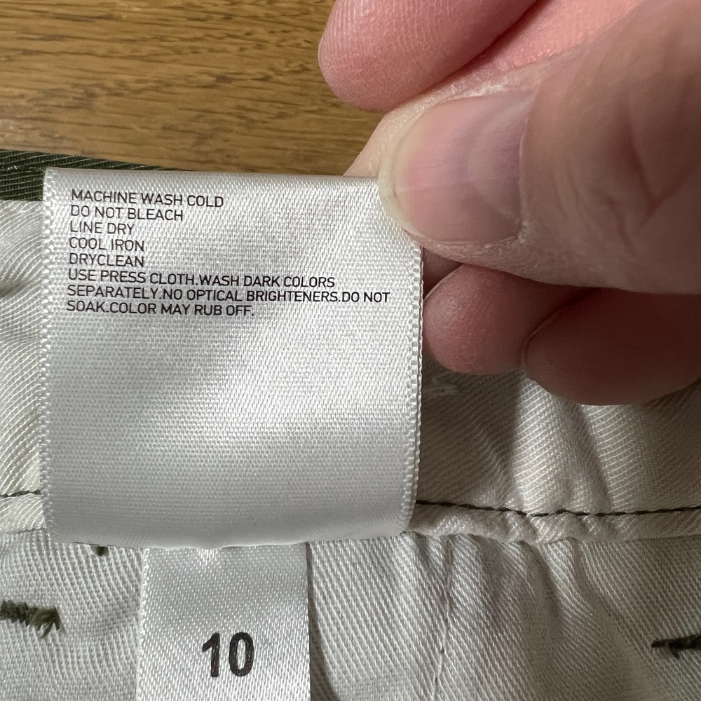 Uniqlo Womens Wide Leg Pants Sz 14 Olive Green Stretch Casual Office Travel - Picture 5 of 6